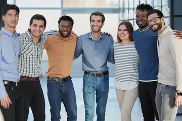 Obraz premium Young attractive business - the elite business team