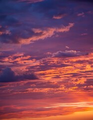 Fototapeta premium A powerful sunset showcases the raw energy of nature