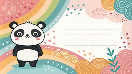 cute beautiful cartoon black and white background