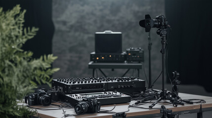 Green Screen Studio Setup for Video Production and Photography