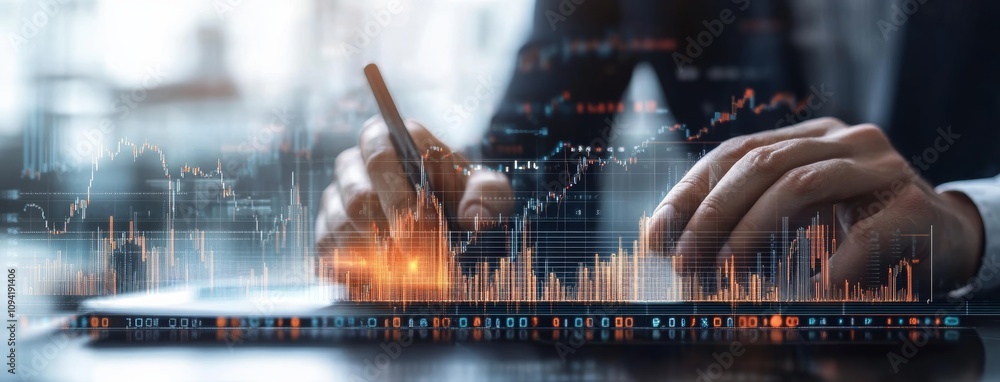 Poster business data analysis and insights on stock market performance and key indicators