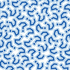 Question mark texture. Question marks seamless vector background.