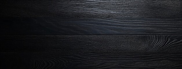 Obraz premium Black Wood Texture Background with Subtle Grain Patterns
