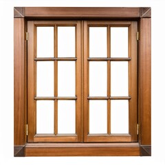 Obraz premium wooden window with shutters