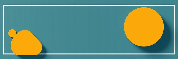 Minimalist Geometric Shapes with White Border, abstract art, white border, clean lines