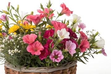 Vibrant Godetia Clarkia farewell to spring flower arrangement, , farewell to spring, flower crowns, arrangements