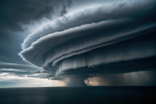 Silver Gray Storm Clouds Layered for Ominous Atmospheric Effects