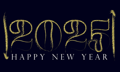 Happy New Year 2025, Gradient 3d happy new year 2025