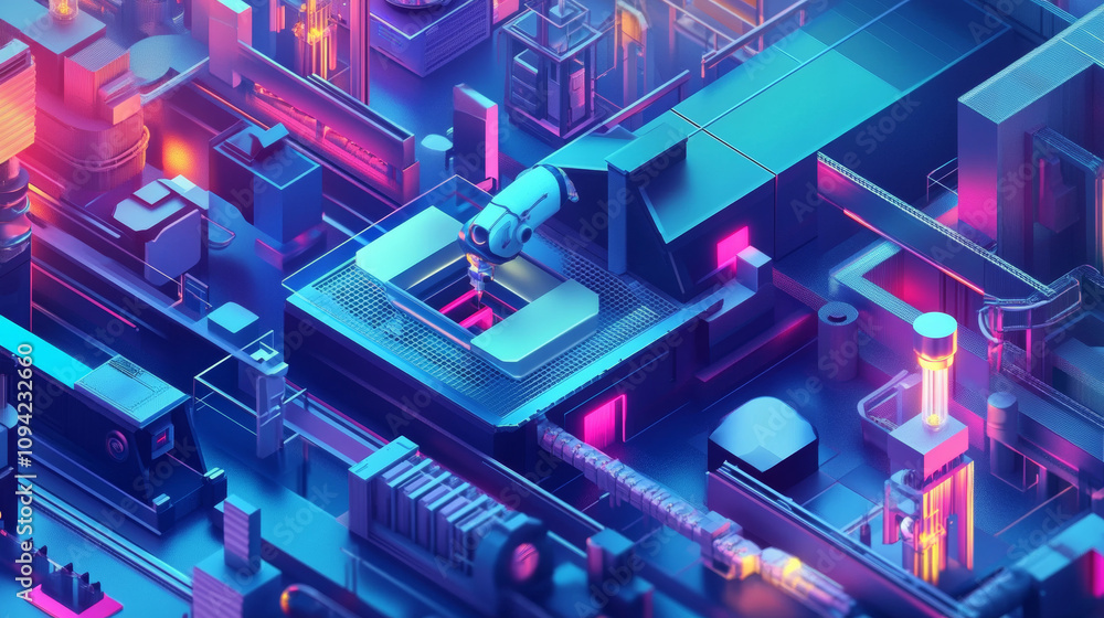 Poster ai and robots are transforming manufacturing. this digital revolution uses 3d technology and smart c