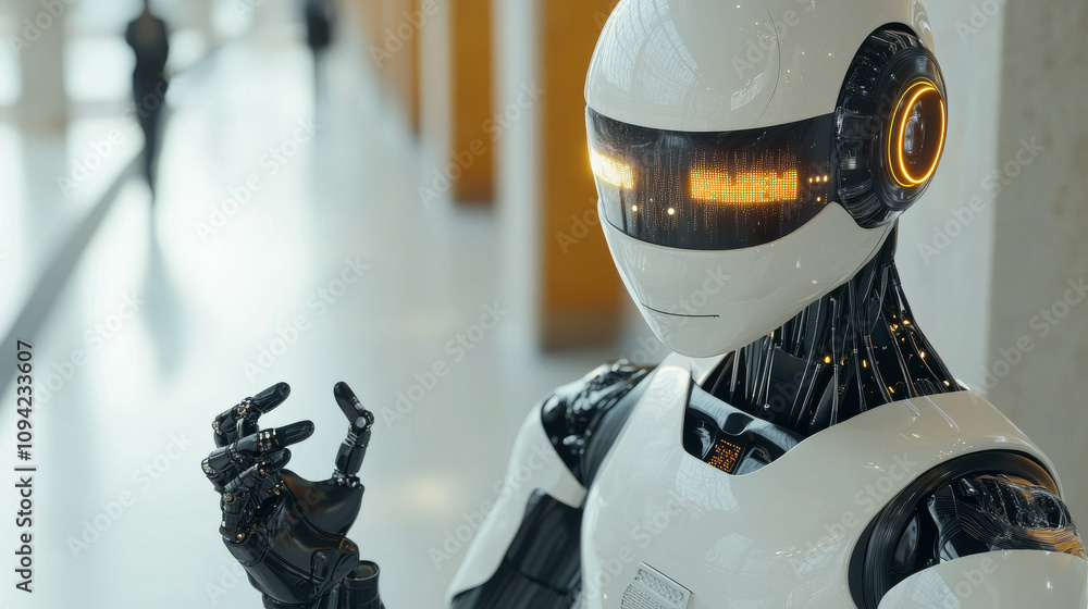 Poster ai robots are changing the digital world. this 3d image shows how artificial intelligence is revolut