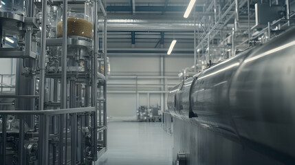 Fototapeta premium Modern Industrial Facility With Advanced Manufacturing Equipment