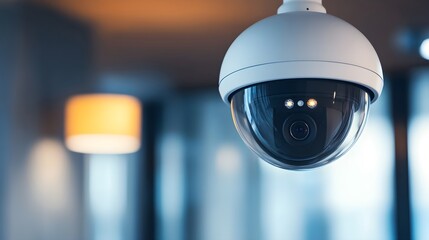 Modern CCTV Dome Security Camera Indoor