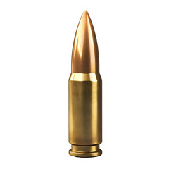 riffle bullet cartridge on transparent background