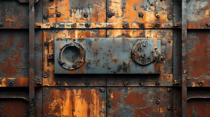 digital technology rusty texture poster background