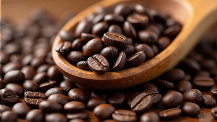 Fototapeta premium coffee beans in a cup