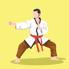 martial art vector art design illustration