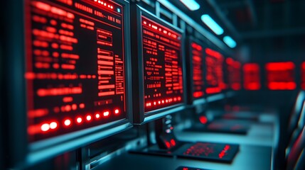 Red Code Server Room Monitors