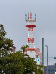 Sight-seeing street view in Japan. Traveling with bag packer in Osaka, Sapporo and Tokyo
