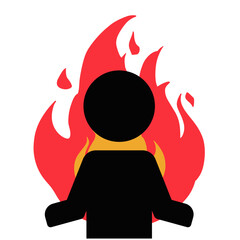 ピクト「やる気にあふれ燃え上がる人」