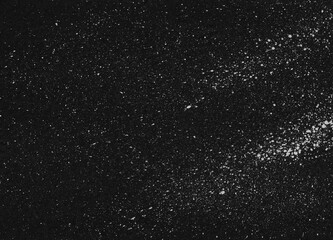 White stain on dark background. Grunge overlay template. Distressed backdrop graphic element. Spray paint backdrop.