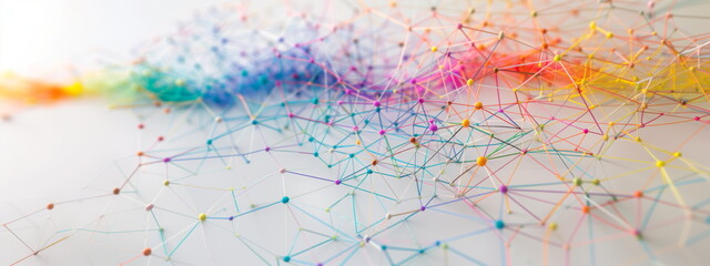 Linking entities. Business network, networking, link, social media, SNS, internet communication, people connection concept abstract.
