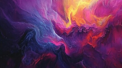 Cosmic Nebula: A Vibrant Symphony of Colors