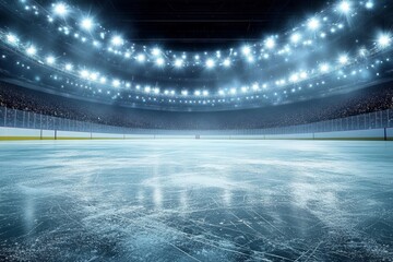 Ice Hockey Arena Empty Indoor Rink Stadium Sports Event