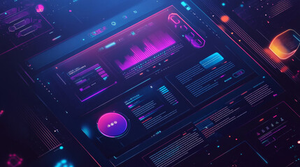 Modern web design with a futuristic look.