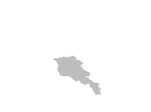 recommend clip art: Gray Map of Armenia Showing Provincial Divisions on alpha Background