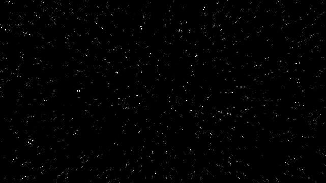 animated star light speed effect on dark backgroud