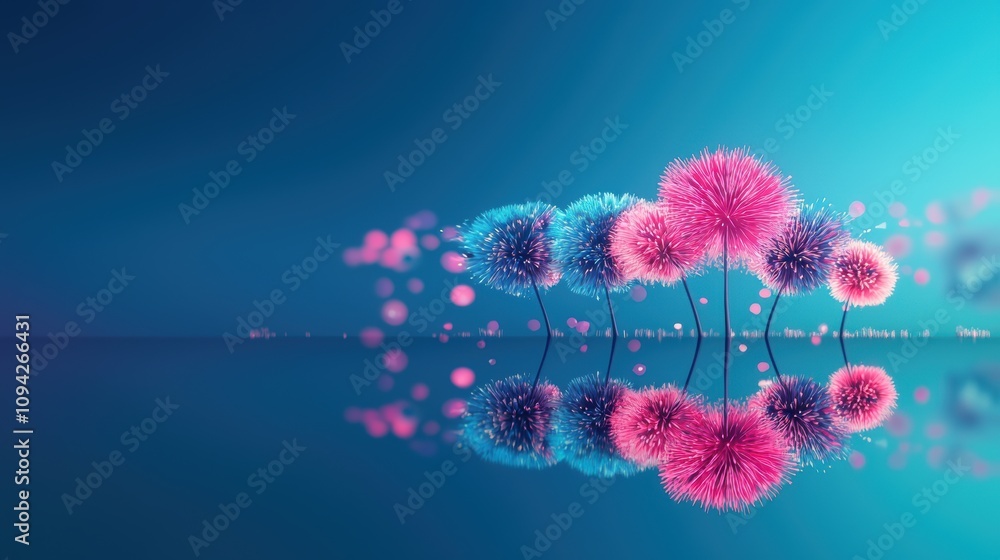 Aufkleber fireworks reflected in the water below, creating a doubled image of the colorful explosions and addi