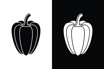 Flat Paprika Icon. Stylish Vector Silhouette Design
