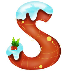 Alphabet letter S tream Christmas 