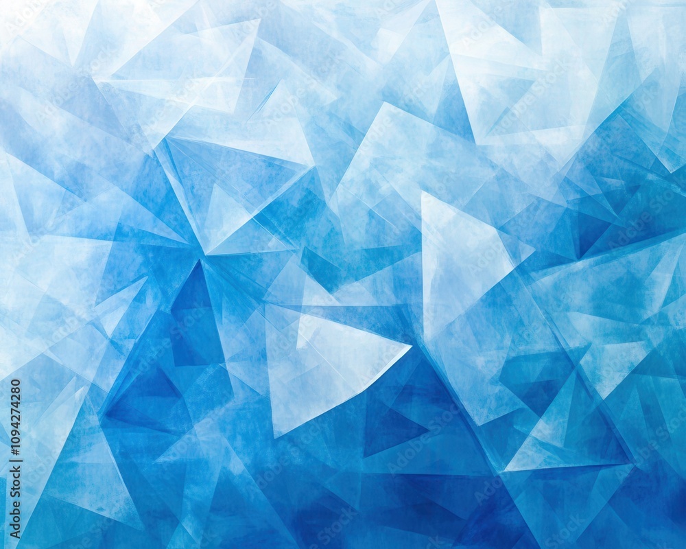 Poster abstract blue geometric shapes create a modern and refreshing design element for various creative pr