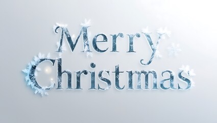 Fototapeta premium Merry Christmas and Happy New Year text