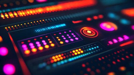 Neon Digital Interface Panel