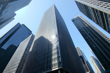 Business skyscrapers in the Financial District