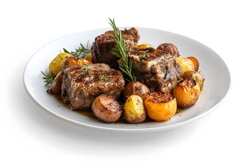 lamb chops with vegetables