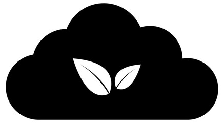 Cloud Sustainability Green flat icon
