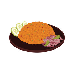 Fried Rice Vector Illustration - 07