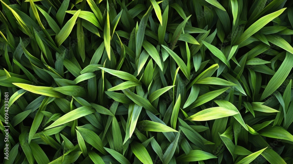 Poster fresh green grass backdrop with a clean 3d rendering