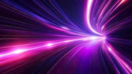 Abstract Purple and Pink Light Trails
