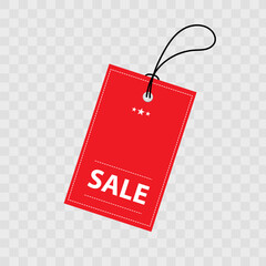 Vector illustration empty price tags red suit for label, tag, coupon, discount, and budge.	