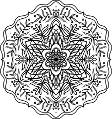 leaf zentangle art