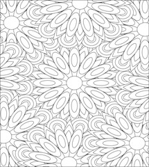 Geometric Floral Christmas Intricate Detailed Mandala Adult Coloring Page Intricate Circular Pattern Zentangle