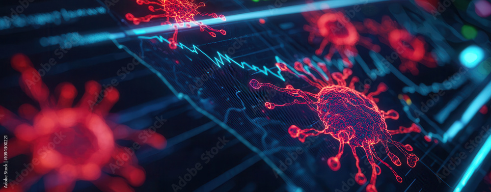 Poster artificial intelligence enables precision medicine through advanced monitoring. digital visualizatio