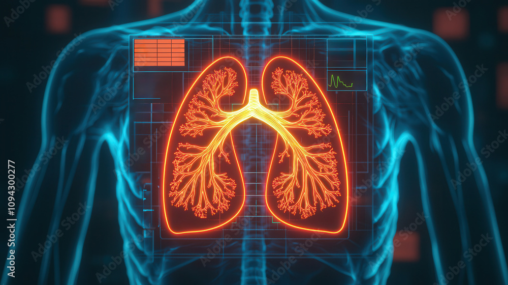 Poster artificial intelligence enables precision medicine through advanced monitoring. futuristic ai system