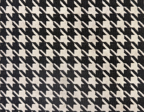 Seamless black and white houndstooth pattern. Hounds tooth texture background illustration.