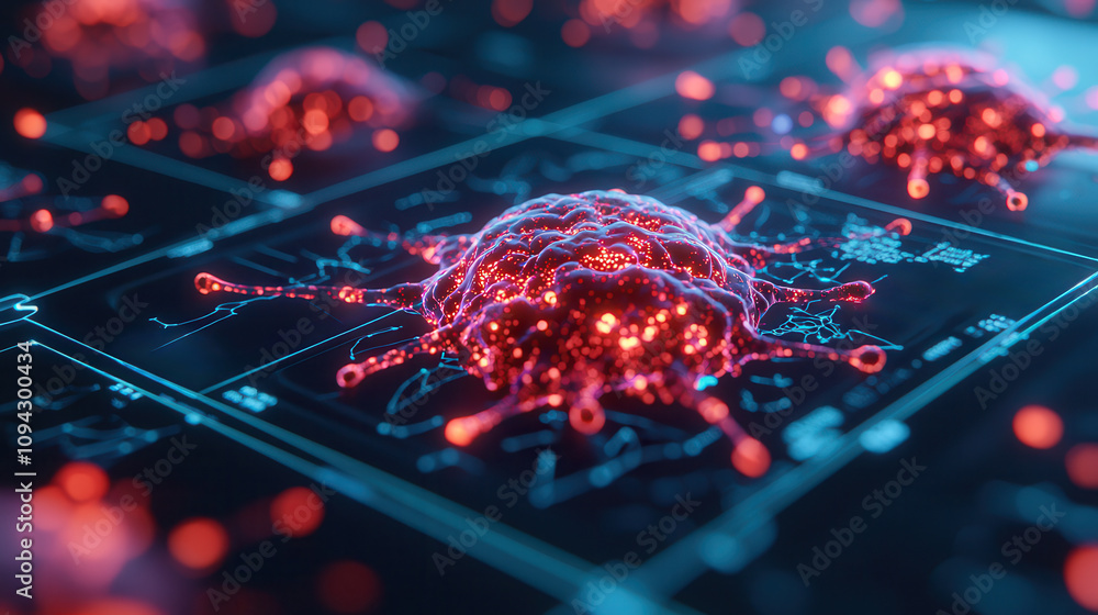 Poster artificial intelligence enables precision medicine through advanced monitoring. digital representati