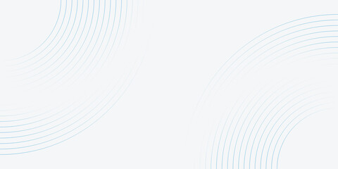 Naklejka premium Abstract white glowing geometric lines on gray background. Modern shiny blue circle lines pattern. Futuristic technology concept